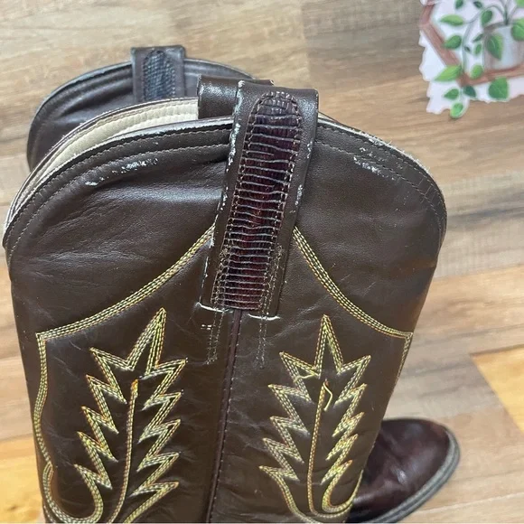 La Gran Bota men’s snakeskin leather western cowboy boots size 7 - Picture 3 of 12